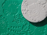 Texture mat, Plastic Flowers