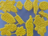 Plastic Stamps, Flower Pattern